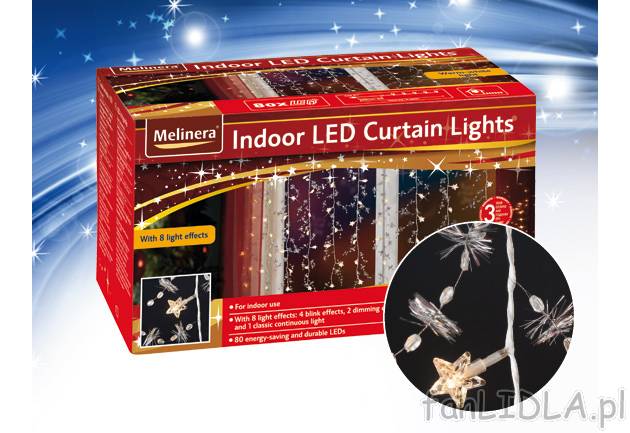 Dekoracja świetlna LED Melinera, cena 69,90 PLN za 1 opak. 
- do wnętrz, 
- ...
