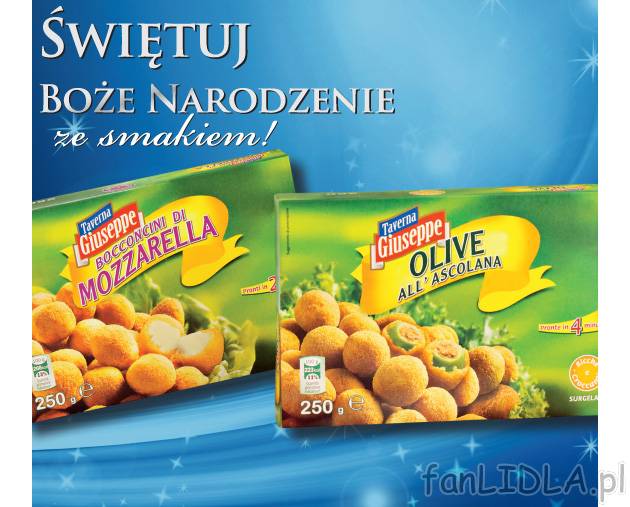Oliwki/ Mozzarella , cena 4,99 PLN za 250 g 
-  panierowane