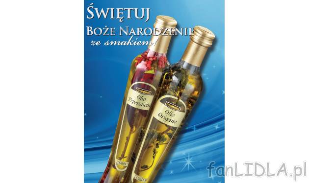 Olej z przyprawami , cena 11,99 PLN za 250 ml 
-  różne rodzaje