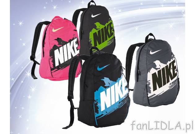 Plecak NIKE , cena 64,90 PLN za 1 szt. 
-  4 wzory 
-  wymiary: