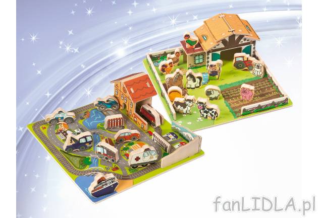Puzzle drewniane , cena 32,99 PLN za 1 opak. 
- grube, drewniane puzzle, 
- farma, ...