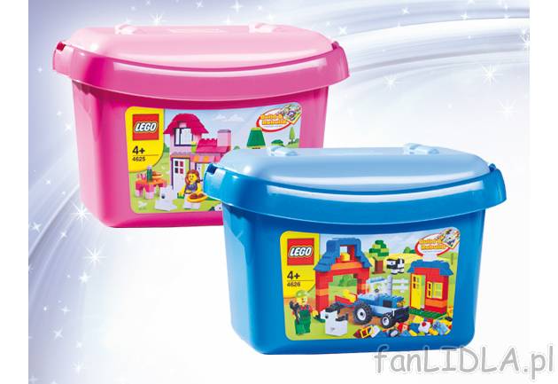 Pudełko z klockami LEGO , cena 59,00 PLN za 1 opak. 
-  dla chłopców lub dziewczynek