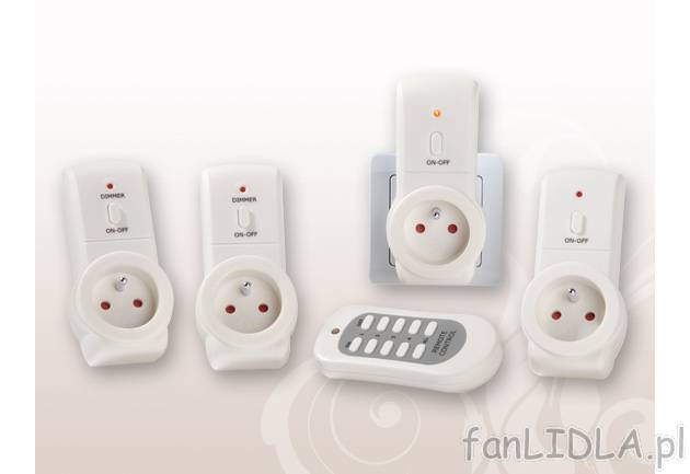 Komplet gniazdek zdalnie sterowanych Silvercrest, cena 69,90 PLN za 1 opak. 
- ...