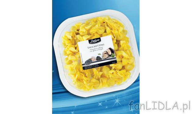 Tortelloni lub Sacchettini , cena 3,99 PLN za 250 g/1 opak. 
- Tortelonii ze szpinakiem ...
