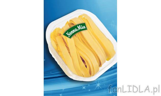 Świeży makaron Tagliatelle lub Pappardelle , cena 2,99 PLN za 250 g/1 opak. 
- ...