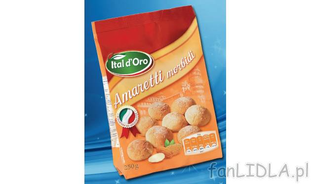 Ciasteczka migdałowe , cena 4,99 PLN za 250 g/1 opak. 
- miękkie migdałowe ciastka ...