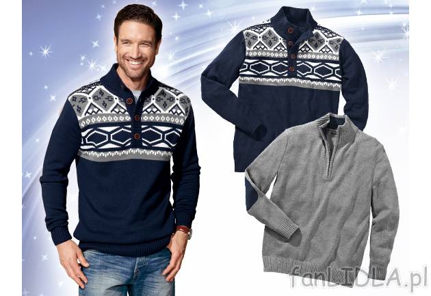 Sweter Livergy, cena 39,00 PLN za 1 szt. 
- materiał: 50% bawełna, 50% poliakryl, ...