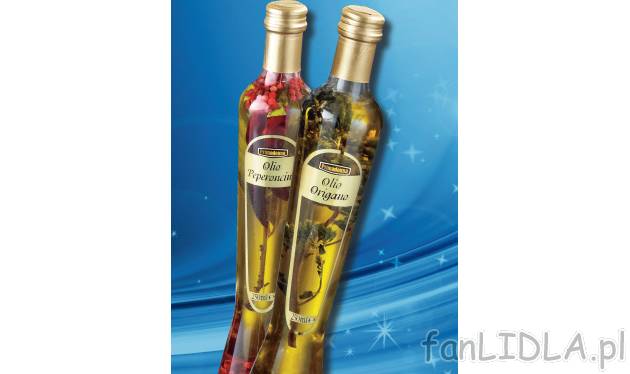 Olej z przyprawami , cena 11,99 PLN za 250 ml/1 opak. 
-  250 ml/1 opak. 
-  100 ml=4.80