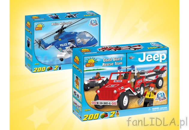 Klocki Action Town 200 , cena 43,99 PLN za 1 opak. 
- do wyboru: 3 zestawy, 
- ...
