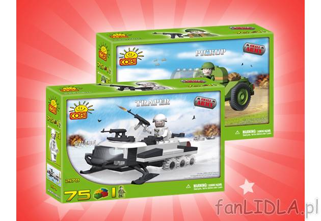 Klocki Small Army 75 , cena 17,99 PLN za 1 opak. 
- do wyboru: 2 zestawy, 
- 75 ...