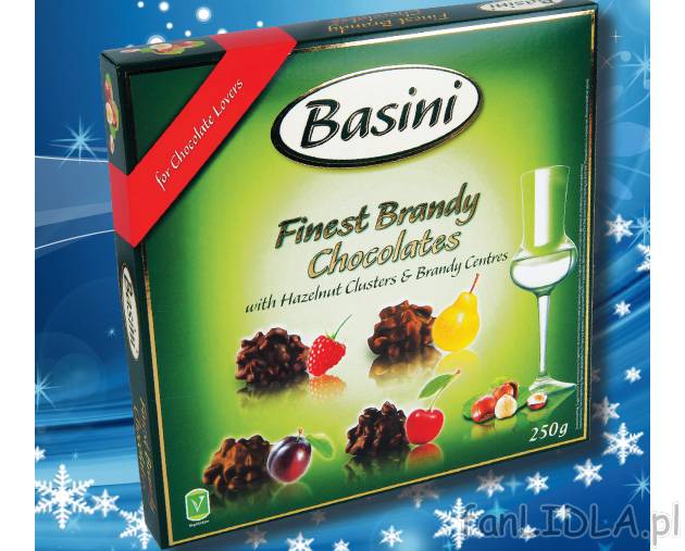 Praliny z orzechami , cena 11,99 PLN za 250 g/1 opak. 
- praliny z czekolady mlecznej ...