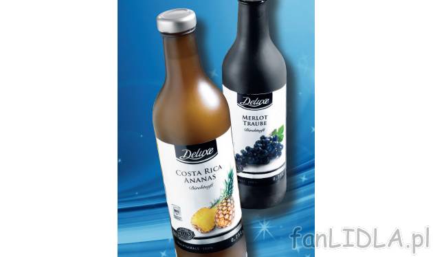 Sok , cena 5,99 PLN za 750 ml/1 opak. 
- ananasowy z Kostaryki 
- winogronowy ...