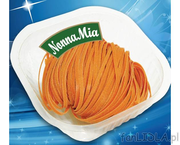 Tagliolini , cena 2,99 PLN za 250 g/1 opak. 
- świeży makaron pięciojajeczny ...
