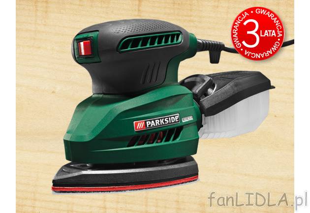 Szlifierka ręczna 160 W Parkside, cena 79,90 PLN za 1 opak. 
- idealna do małych ...