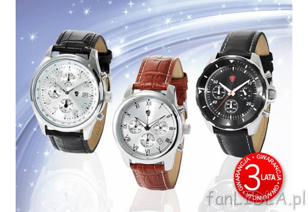 Zegarek - Chronograf Auriol, cena 99,00 PLN za 1 szt. 
- precyzyjny mechanizm kwarcowy ...