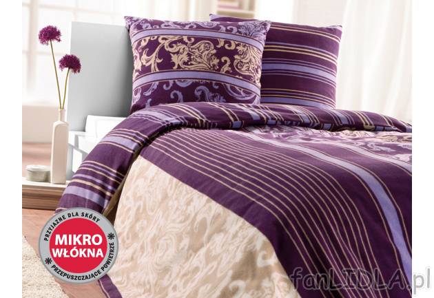 Pościel z mikrowłókna polarowego Meradiso, cena 59,90 PLN za 1 opak. 
- zapinana ...