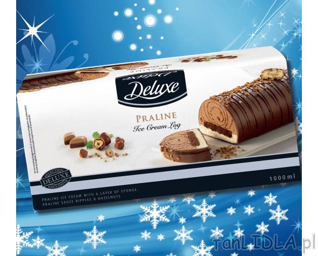Rolada lodowa , cena 14,99 PLN za 1 L/1 opak. 
- nugatowa z orzechami w polewie ...
