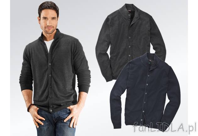 Sweter męski Livergy, cena 49,99 PLN za 1 szt. 
- materiał: 50% bawełna, 50% ...