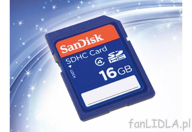 Karta SDHC 16 GB class 4 , cena 49,99 PLN za 1 szt. 
-  karta do aparatu 16 GB