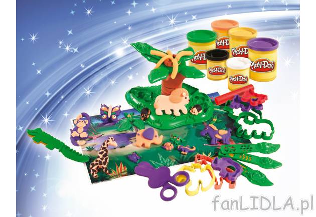 Ciastolina Play-Doh Safari , cena 66,00 PLN za 1 opak. 
- 12 pojemników z ciastoliną ...