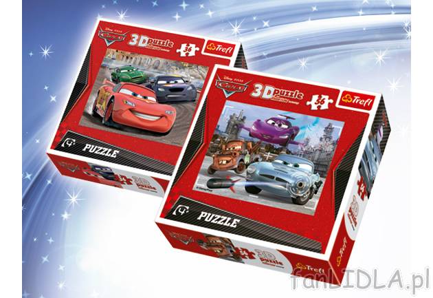 Puzzle 3D Trefl , cena 17,99 PLN za 1 opak. 
- 36 lub 56 elementów 
- z bohaterami ...