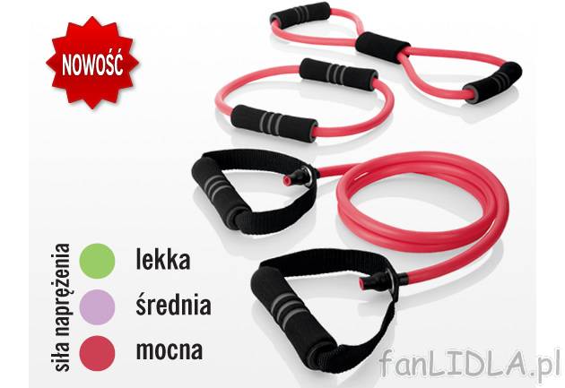 Komplet ekspanderów 3 szt. Crivit Sports, cena 27,99 PLN za 1 opak. 
- w zestawie: ...