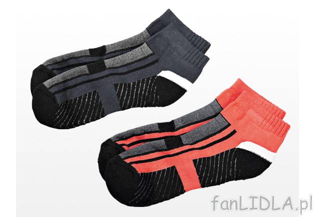 Skarpety sportowe 3 pary , cena 11,99 PLN za 1 opak. 
- damskie: strefowo tkane, ...