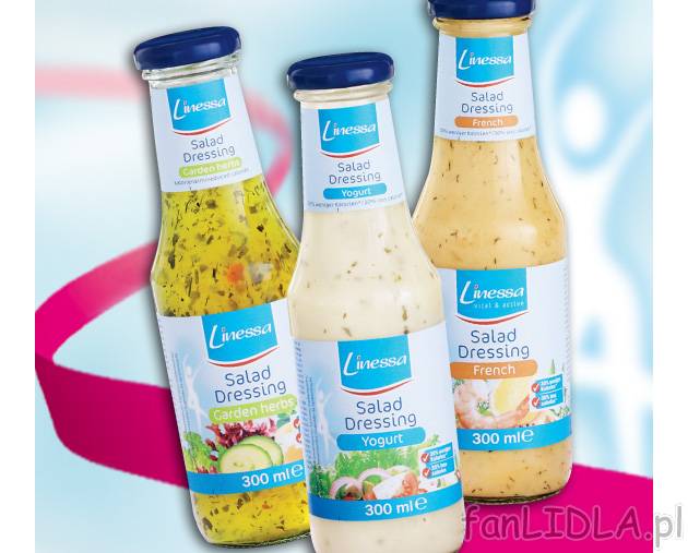 Dressingi do sałatek , cena 3,99 PLN za 300 ml/1 opak.
