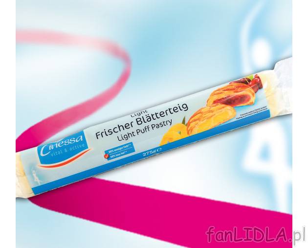 Ciasto francuskie light , cena 3,19 PLN za 275 g/1 opak.