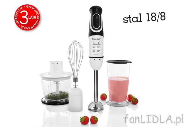 Blender 600 W z akcesoriami Silvercrest Kitchen Tools, cena 88,00 PLN za 1 opak. ...