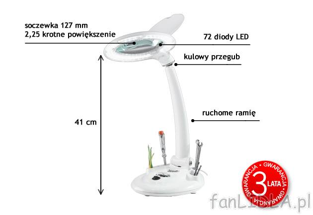 Lampa LED z lupą Livarno Lux, cena 149,00 PLN za 1 opak. 
- idealna do szycia, ...