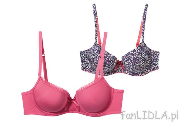 Biustonosz push-up Jolinesse, cena 17,99 PLN za 1 szt. 
- profilowane miseczki oraz ...