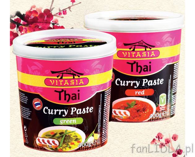 Pasty Curry , cena 7,99 PLN za 400 g 
- Zielona, czerwona lun żółta. Oryginalne ...