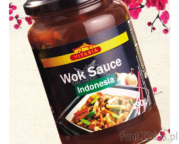 Sos do dań z woka , cena 3,99 PLN za 490 g 
- Doskonały do dań z woka w trzech ...
