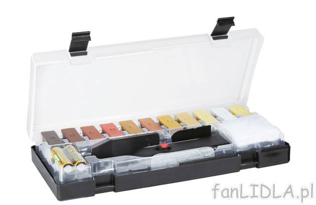 Zestaw do naprawy parkietu i laminatu Powerfix, cena 49,99 PLN za 1 opak.