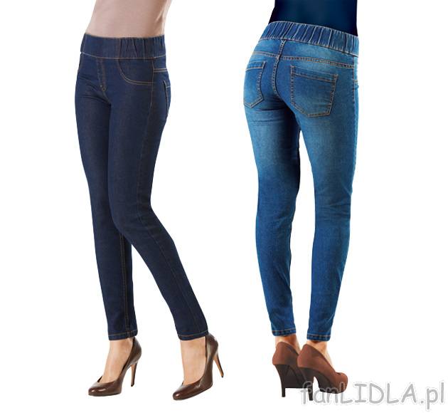 Jegginsy , cena 29,99 PLN za 1 para 
- z denimu 
- 2 kolory: jasnoniebieski, ciemnoniebieski ...