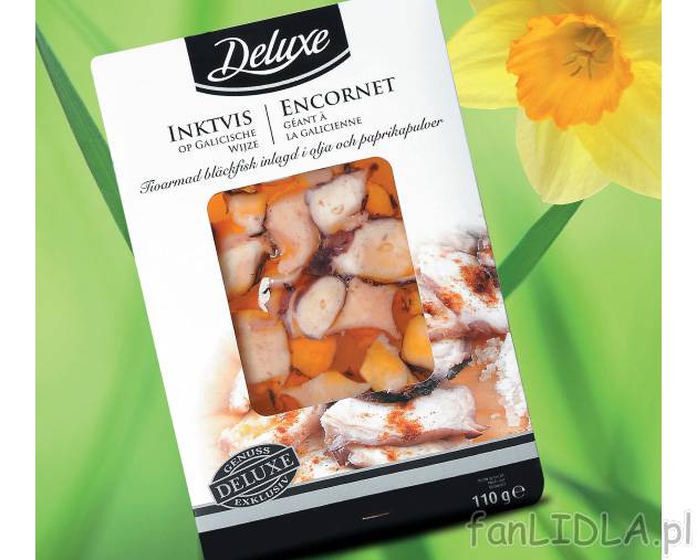 Kałamarnice po galicyjsku , cena 9,99 PLN za 110 g/1 opak. 
- Delikatne mięso ...