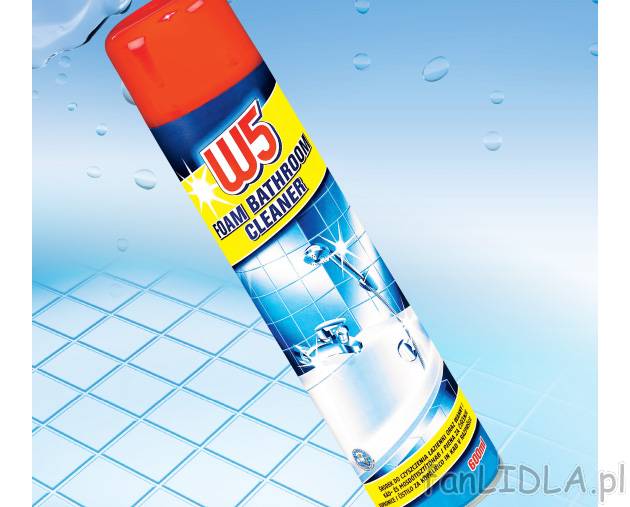 Pianka do czyszczenia łazienki , cena 7,99 PLN za 600 ml/1 opak. 
- Nadaje połysk ...