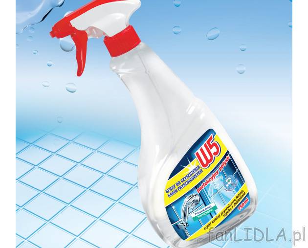 Płyn do mycia kabin prysznicowych , cena 3,99 PLN za 750 ml/1 opak. 
- Skutecznie ...