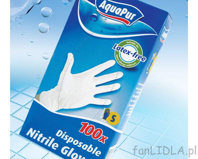Rękawiczki jednorazowe , cena 24,99 PLN za 100 szt./1 opak. 
- W opakowaniu 100 ...