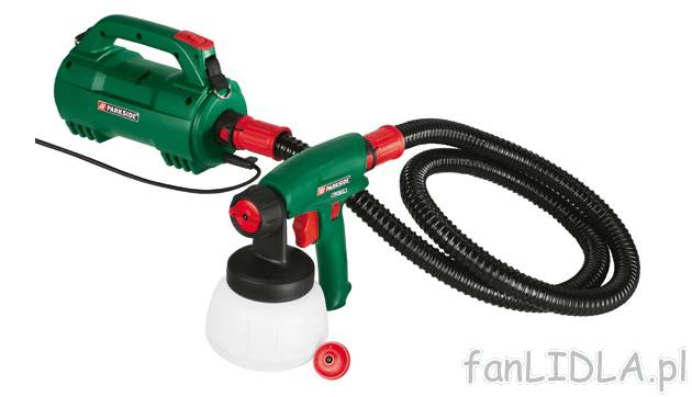 Pistolet natryskowy do farb 280 W Florabest, cena 229,00 PLN za 1 opak. 
- bardzo ...