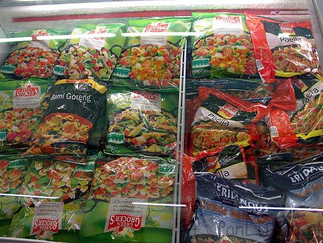 Green Grocers to mrożone warzywa z Lidla (warzywa na patelnię). Green znaczy zielony ...