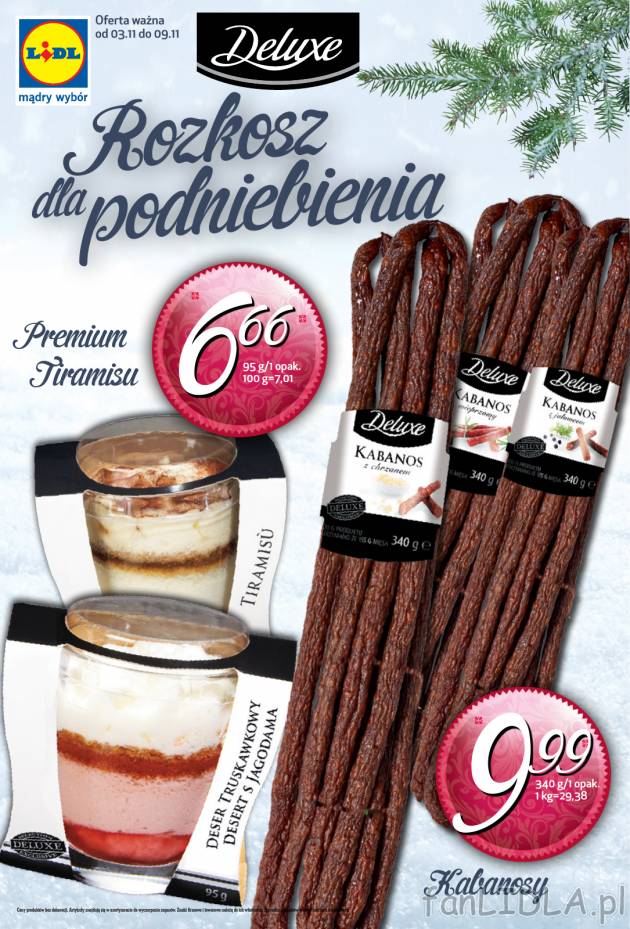 Rozkosz dla podniebienia z produktami marki Deluxe - najnowsza gazetka.