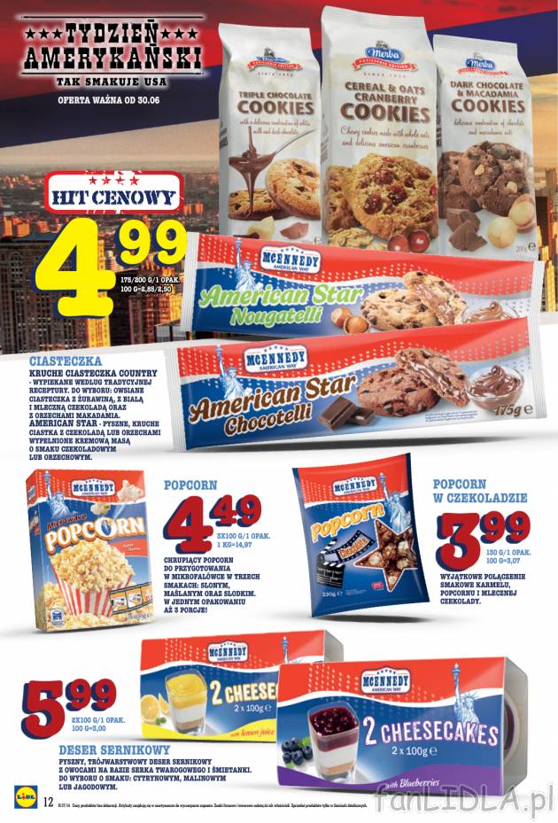 Amerykańskie ciasteczka w hicie cenowym za 4,99 zł.