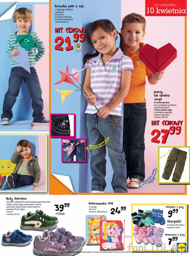 Koszulka polo 2 sztuki w hicie cenowym za 21,99 zł oraz jeansy lub spodnie cargo ...