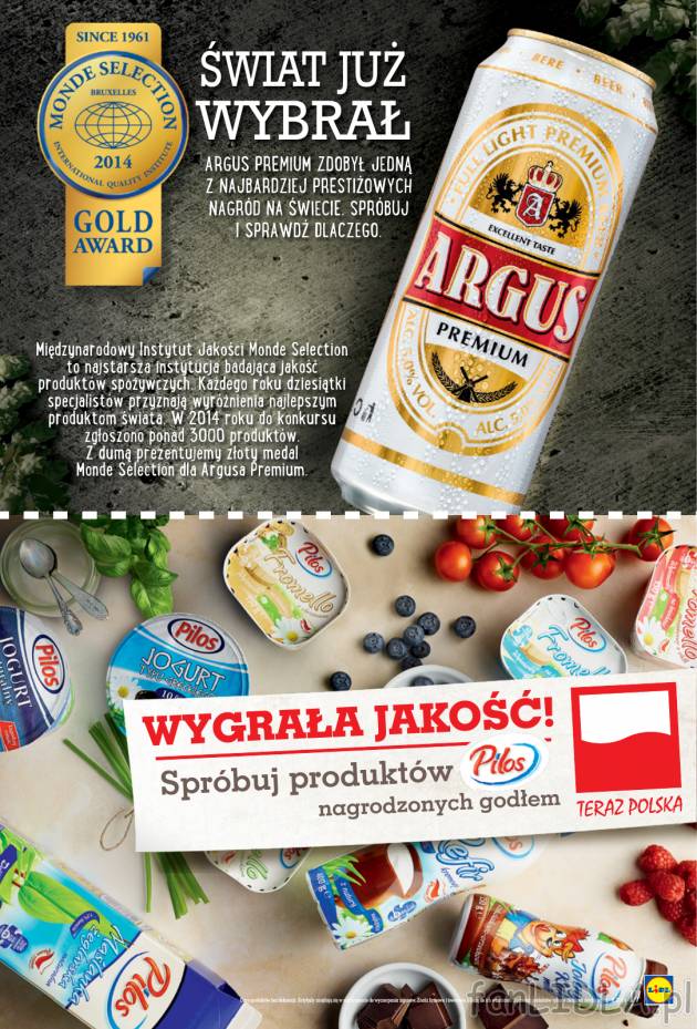 Piwo Argus Premium zdobył złoty medal - spróbuj dlaczego.