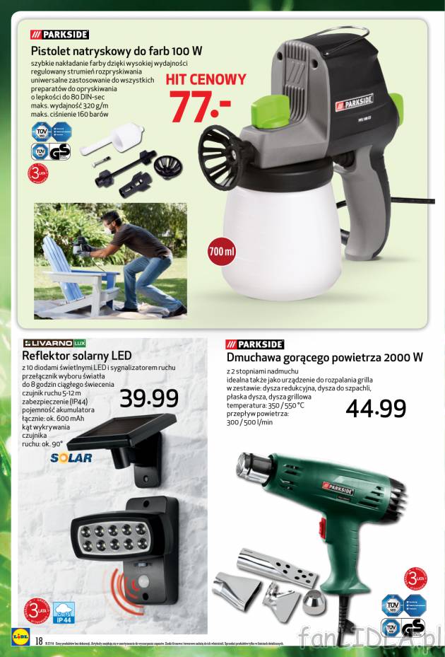Pistolet natryskowy do farb z regulowanym strumieniem rozpryskiwania i uniwersalnym ...