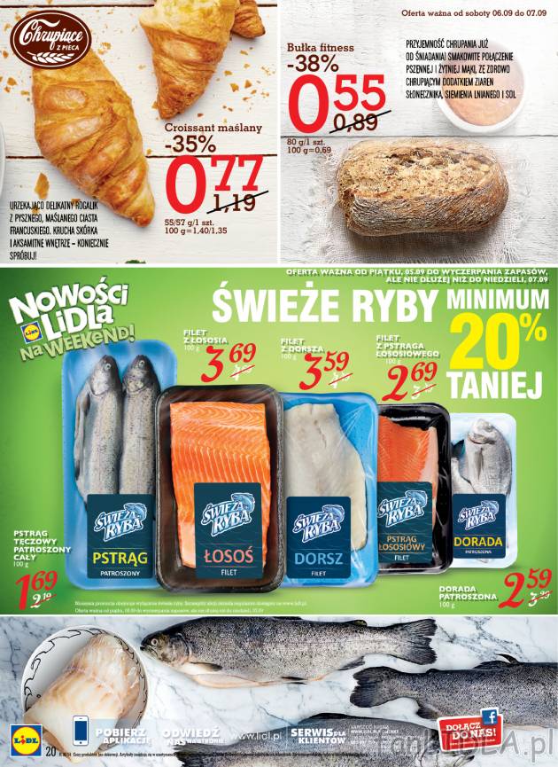 Świeże ryby tańsze o 20% tańsze w Lidlu.