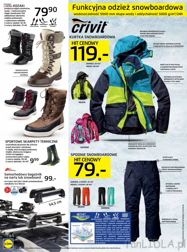 Funkcyjna odzież snowboardowa: kurtka snowboardowa, spodnie snowboardowe, ciepłe ...