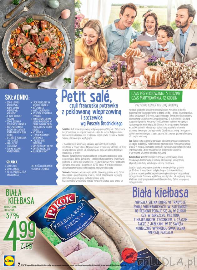 Przepis na petit sale czyli francuska potrawka z peklowaną wieprzowiną i soczewicą ...